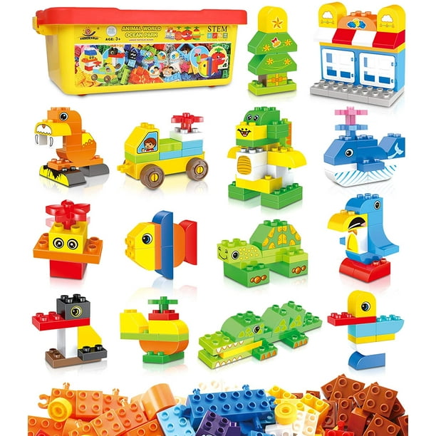 Building Blocks 3 Birds Set Animal Cognition Bricks Toys Model for Kids Children